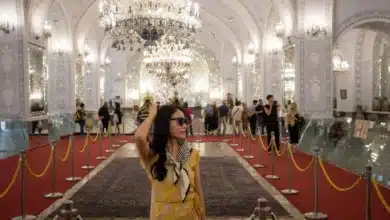 Chinese Tourist Golestan Palace Tehran