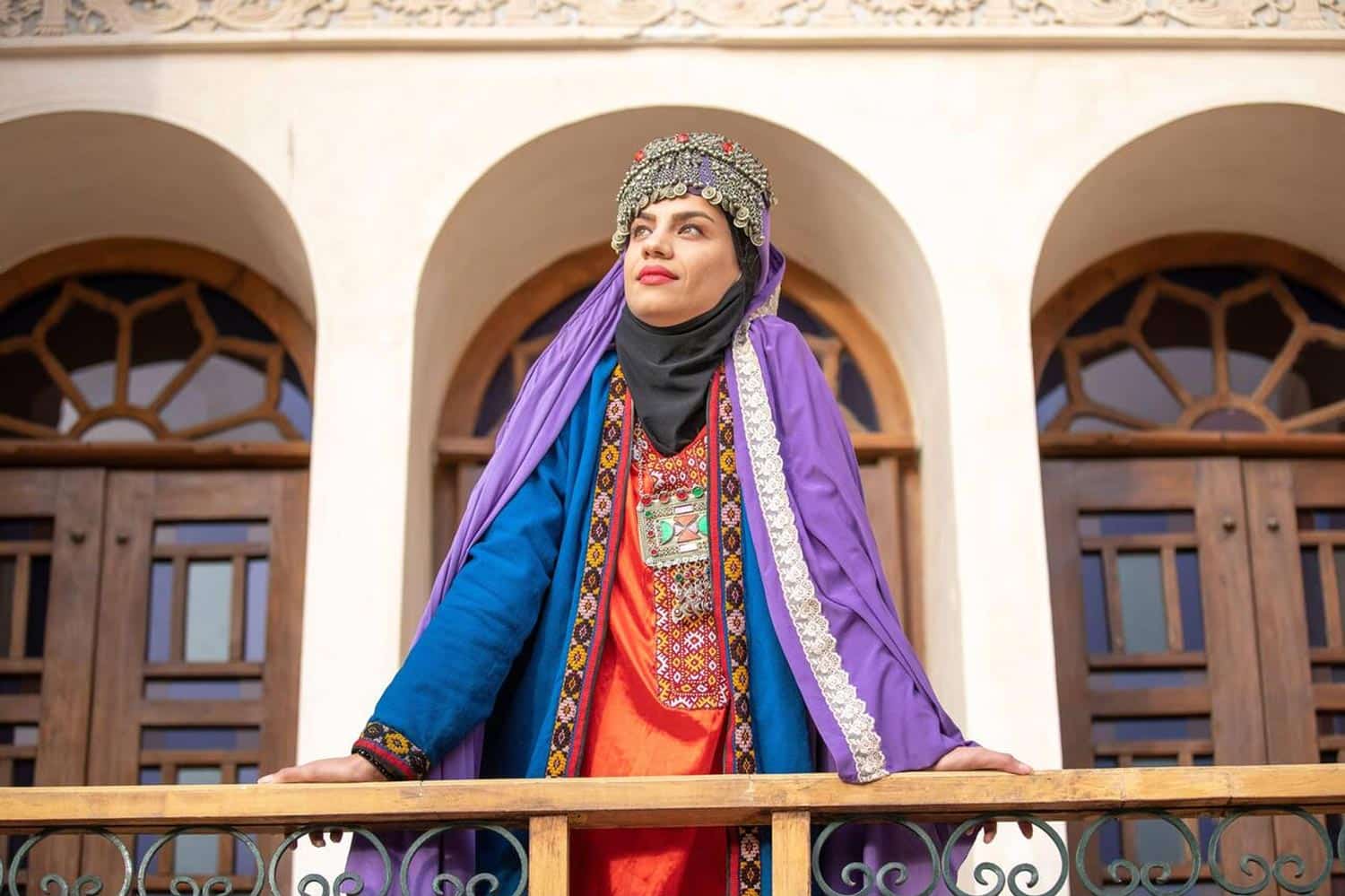 Beautiful Young Iranian Lady In Traditional Clothing