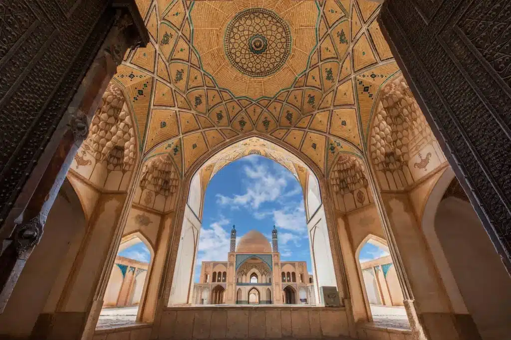 Agha Bozorg Mosque In Kashan, Iran