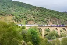 Railway Bridge Near Bisheh Village Lorestan Province Iran