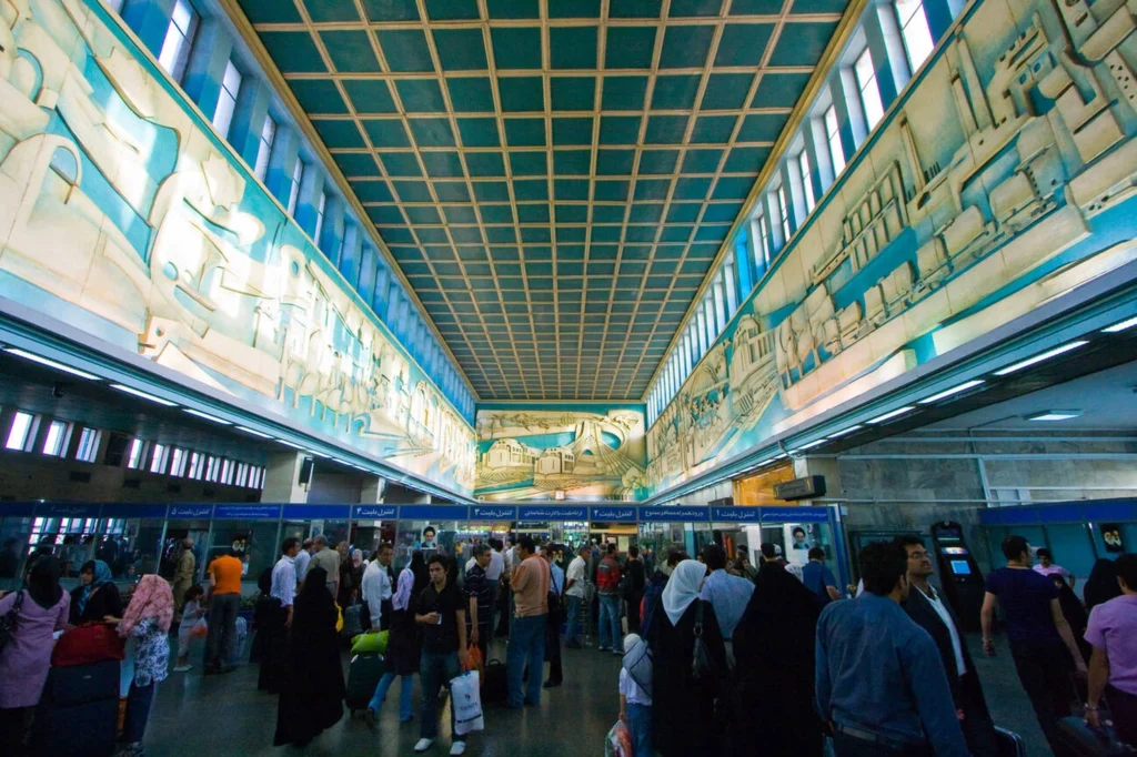 Tehran Central Railway Station In Tehran Iran