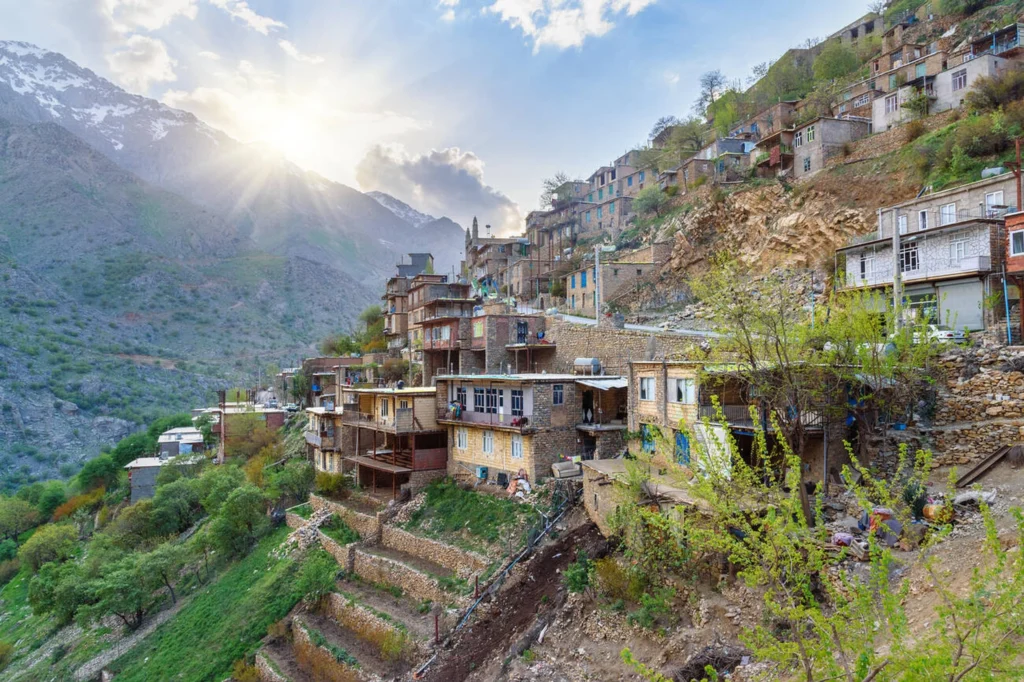 Uraman Takht Village In Zagros Mountains