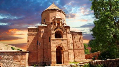 Th Century Armenian Orthodox Cathedral Of The Holy Cross On Akdamar Island, Lake Van Turkey