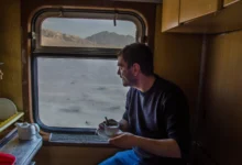 Crossing The Desert By Train Iran