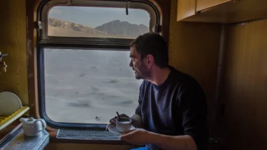 Crossing The Desert By Train Iran