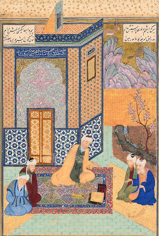 Construction of Khovarnagh Palace by Kamal al Din Behzad