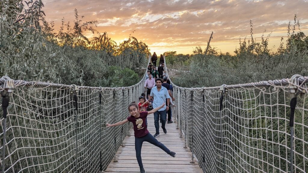Jurassic Park Mashhad Wooden Suspension Bridge