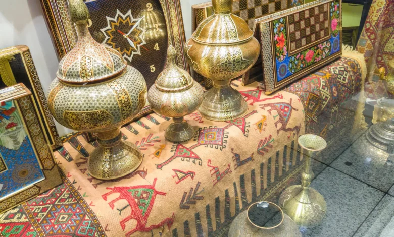 Tehran, Iran May , Shop Of Souvenirs And Retro Items For Sold