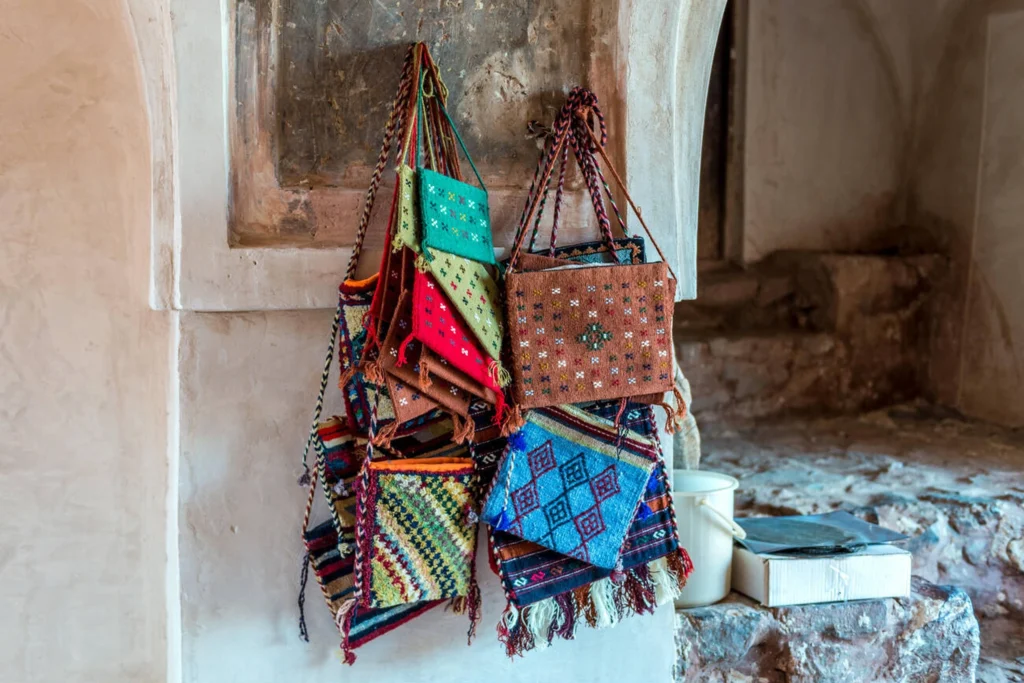 Threads Of Tehran Handicraft Bags On Display